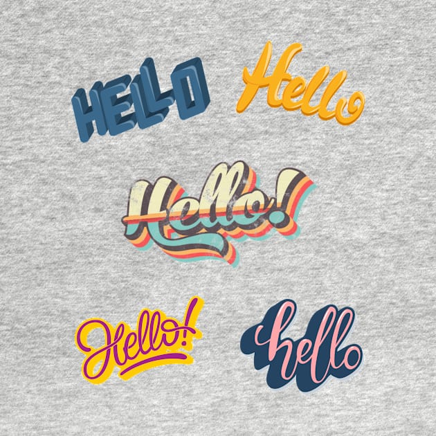 Hello 3D font by monicasareen